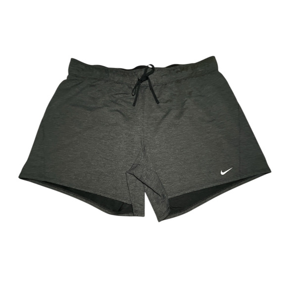 Nike Dri Fit Dry Training Shorts Gray Grey Womens Size Extra Large XL Elastic - Picture 1 of 12